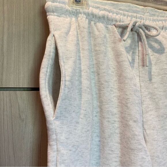 NEW J.o.&co. Sweatpants Light Marled Gray Medium Pockets Drawstring Straight Leg - Picture 5 of 8